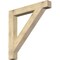 Ekena Millwork Traditional Block Rough Sawn Bracket, Douglas Fir, 6"W x 48"D x 48"H BKT06X48X48TRA05RDF - alternate 1